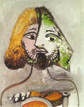 Busto de Hombre 1971 cubismo Pablo Picasso Pinturas al óleo